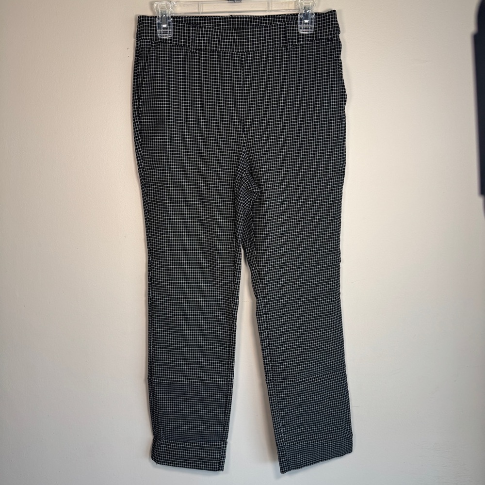 Rafaella Monochrome Checkered Trousers